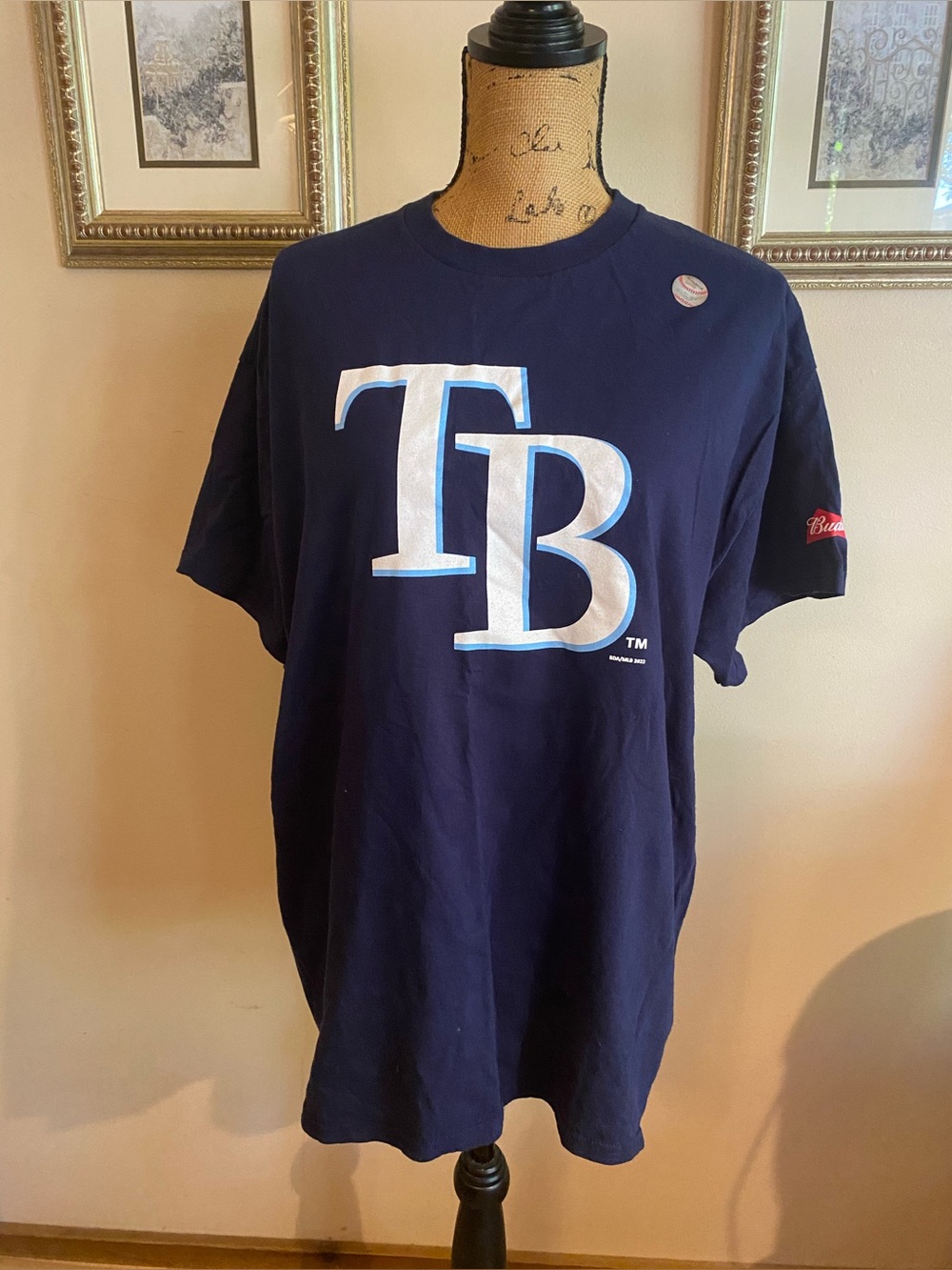 NWOT Tampa Bay Rays Budweiser 2022 Stadium Giveaway Tee XL
